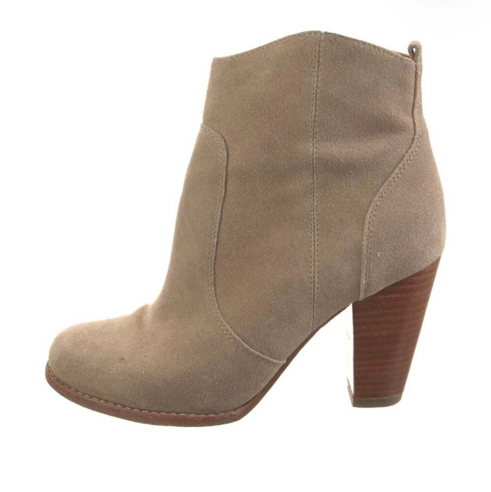 Joie Dalton Suede Ankle Booties in Cement Tan